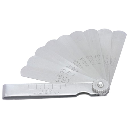 Urrea SAE 9-blade feeler gauge set 000A